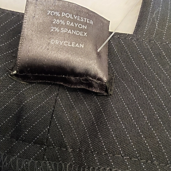 🌺 NWT Ann Taylor LOFT Black Pinstripe Dress Pants - Picture 9 of 10